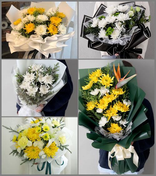 山东青岛平度市旧店镇王福庄村白事花束代送